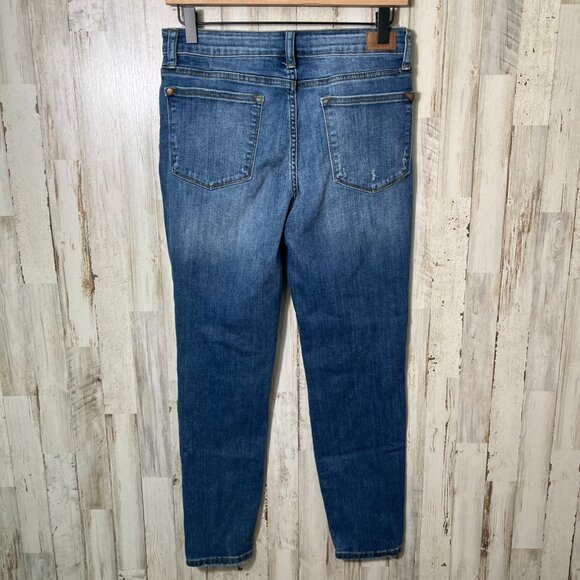 Judy Blue Relaxed Fit Distressed Jeans Mid Rise‎ Medium Wash Womens Size 30 - Picture 5 of 7